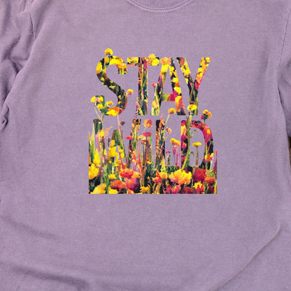 Stay Wild Wildflower Cotton Long Sleeve