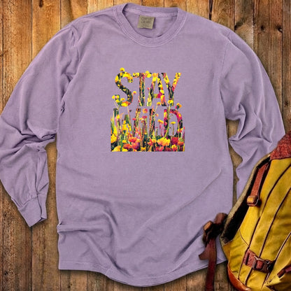 Stay Wild Wildflower Cotton Long Sleeve