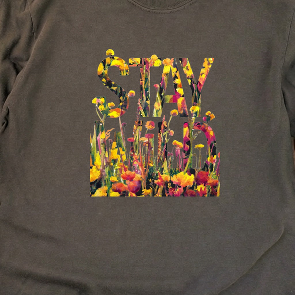 Stay Wild Wildflower Cotton Long Sleeve