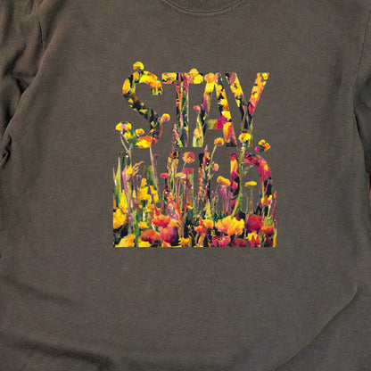 Stay Wild Wildflower Cotton Long Sleeve