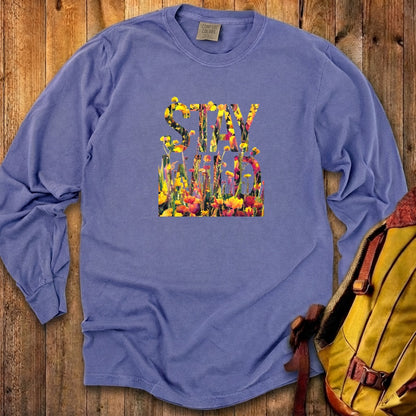 Stay Wild Wildflower Cotton Long Sleeve