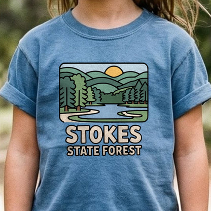 Stokes State Forest Kids Cotton T-Shirt