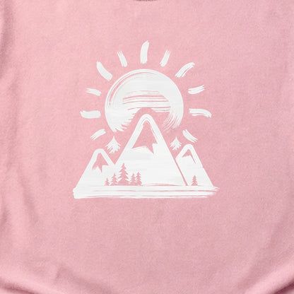 Summit Sunrise Painting Cotton T-Shirt
