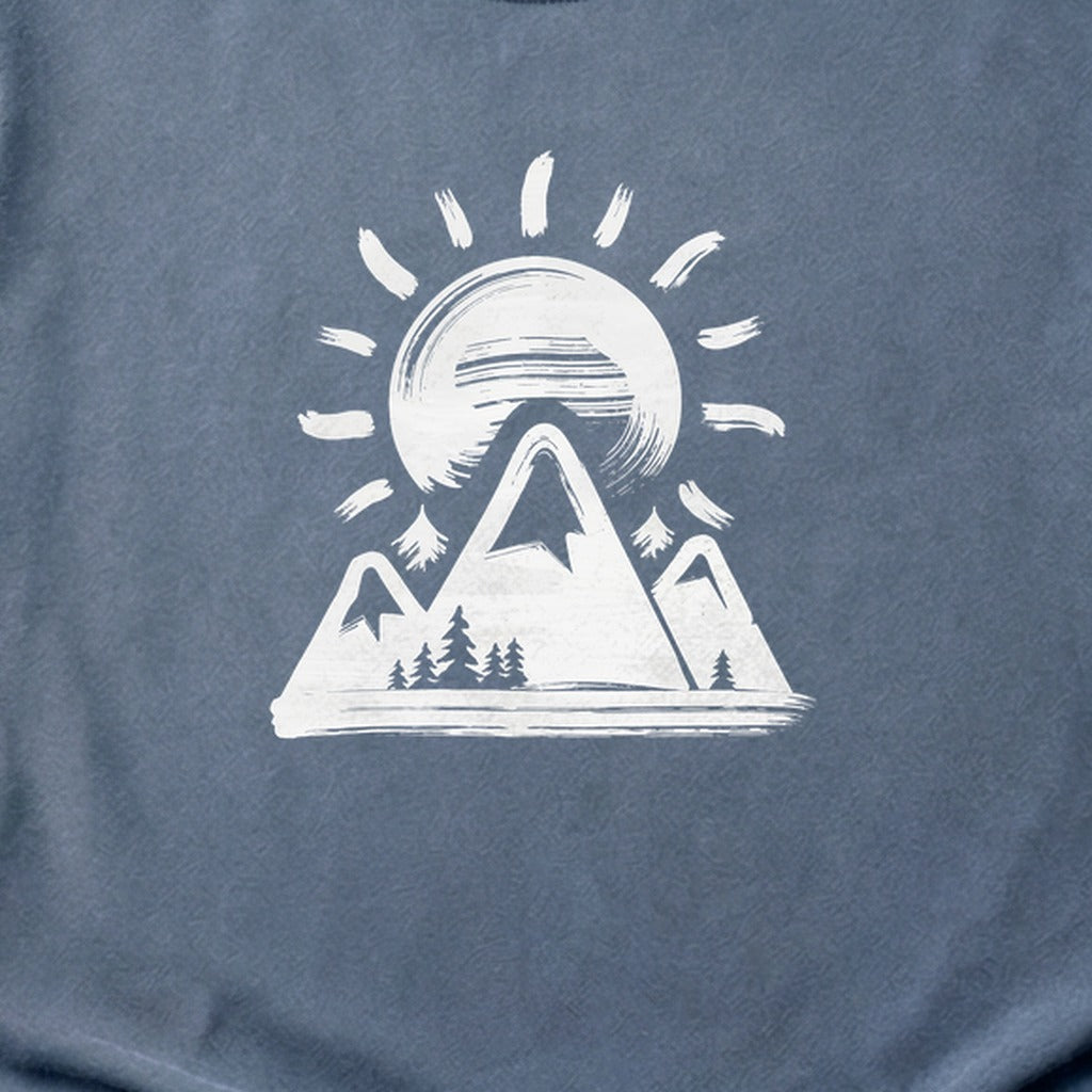 Summit Sunrise Painting Cotton T-Shirt