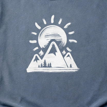 Summit Sunrise Painting Cotton T-Shirt