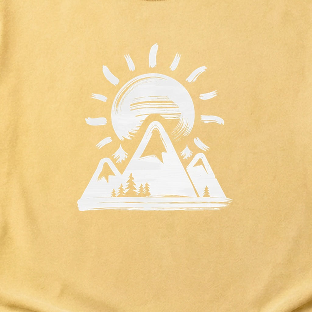 Summit Sunrise Painting Cotton T-Shirt