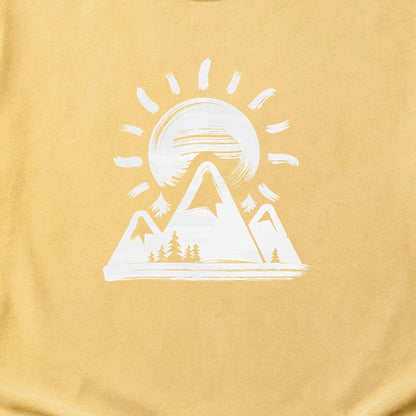 Summit Sunrise Painting Cotton T-Shirt