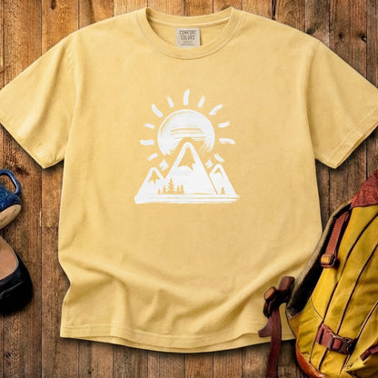 Summit Sunrise Painting Cotton T-Shirt