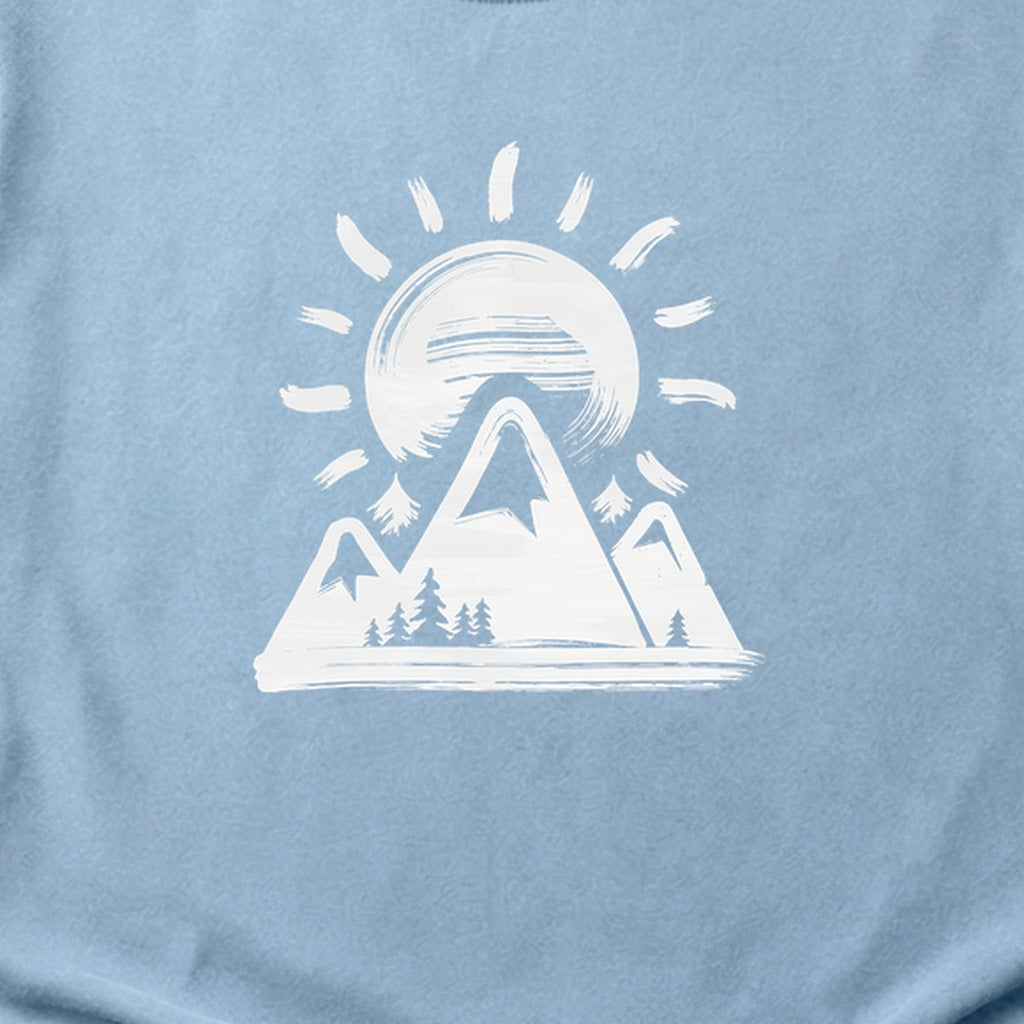 Summit Sunrise Painting Cotton T-Shirt