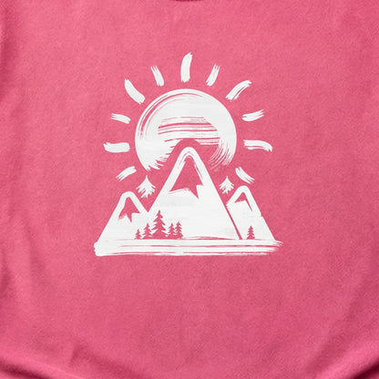 Summit Sunrise Painting Cotton T-Shirt