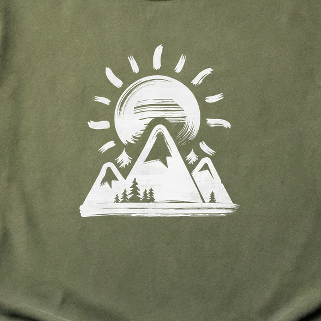 Summit Sunrise Painting Cotton T-Shirt