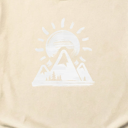 Summit Sunrise Painting Cotton T-Shirt