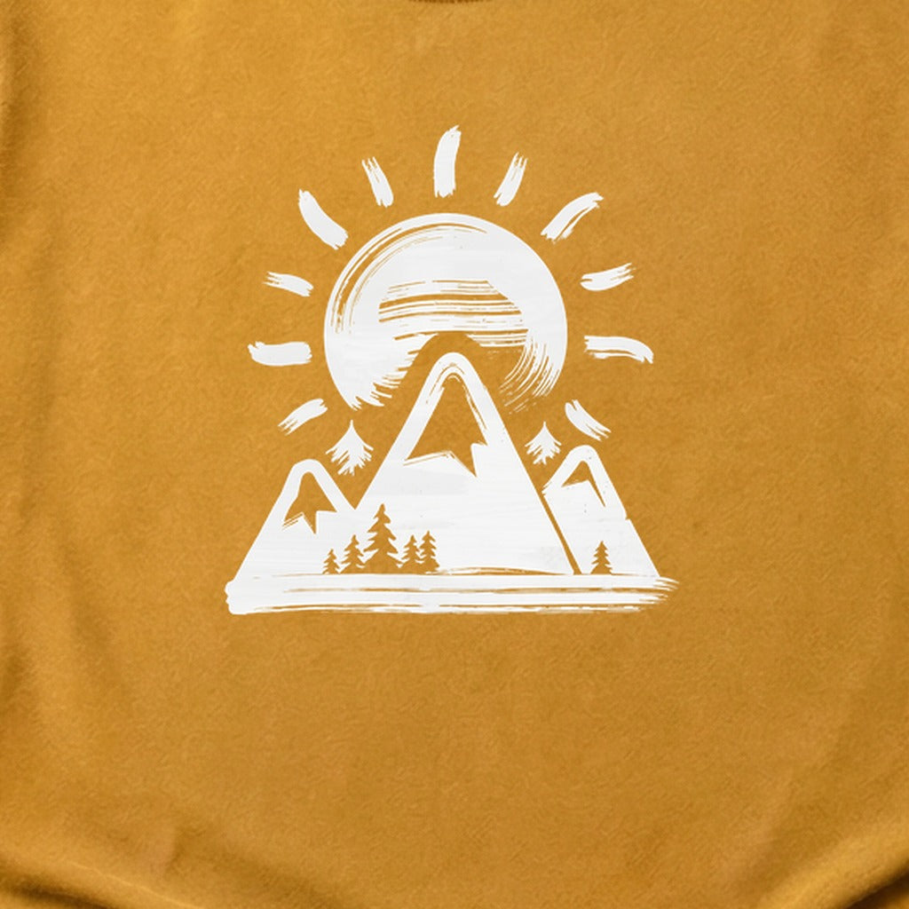 Summit Sunrise Painting Cotton T-Shirt
