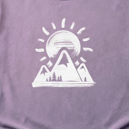 Summit Sunrise Painting Cotton T-Shirt