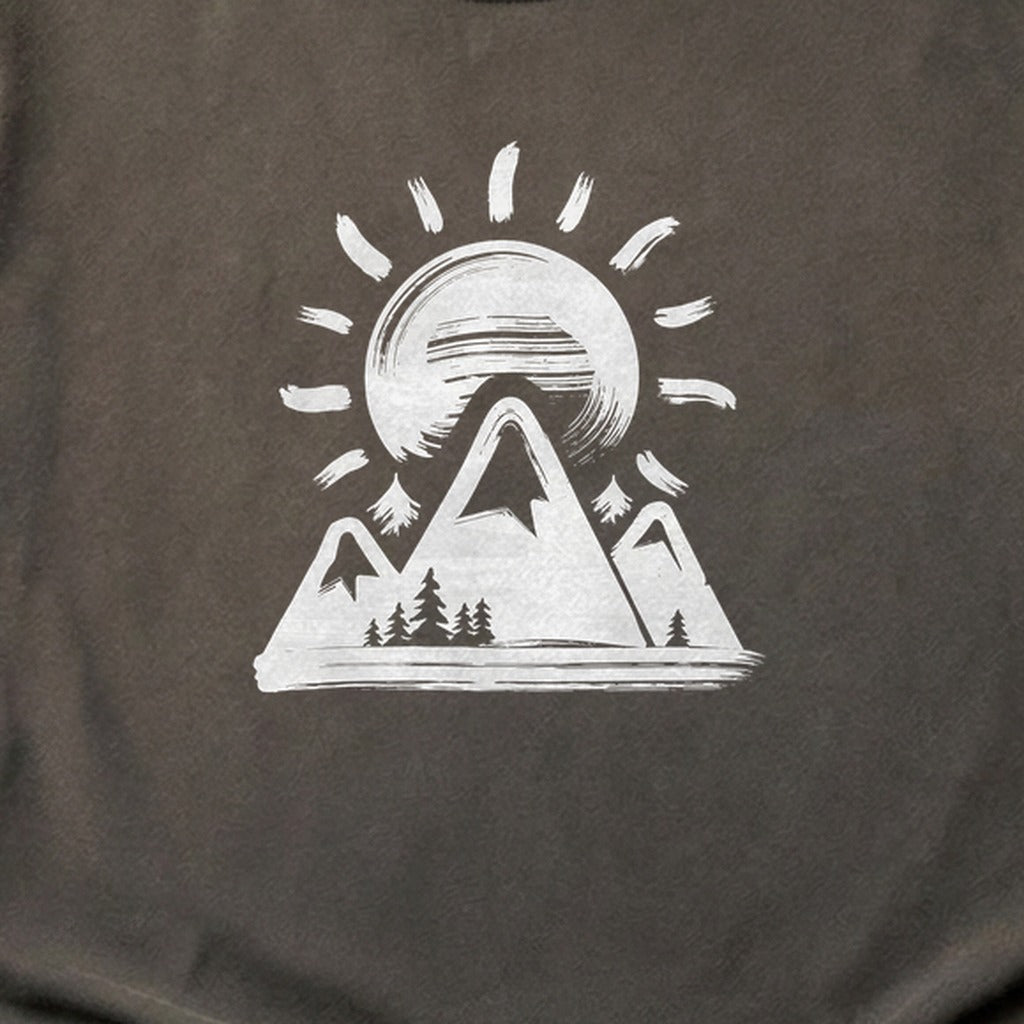 Summit Sunrise Painting Cotton T-Shirt