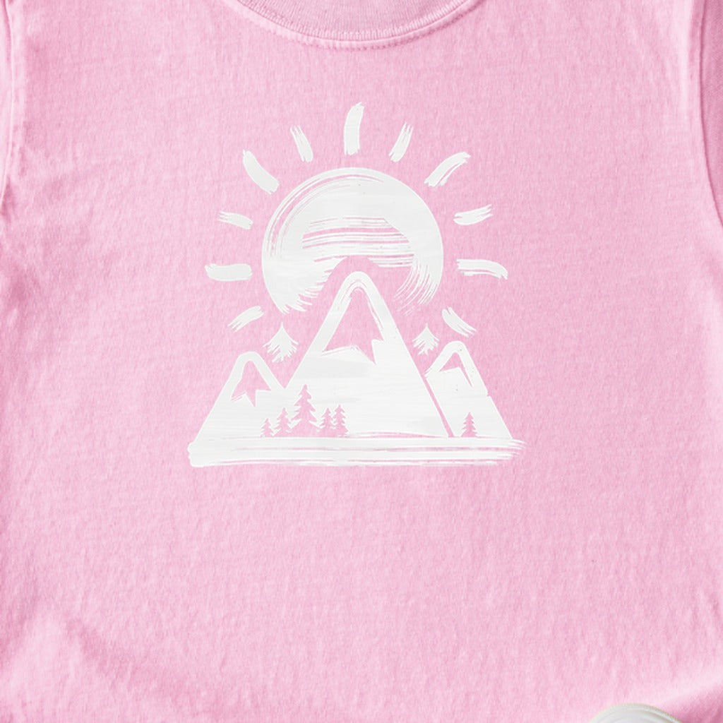 Summit Sunrise Painting Kids Cotton T-Shirt