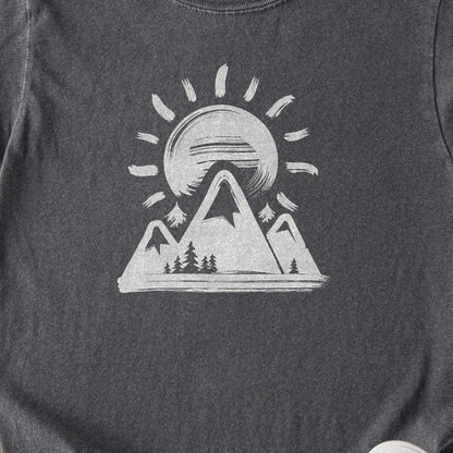 Summit Sunrise Painting Kids Cotton T-Shirt