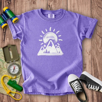 Summit Sunrise Painting Kids Cotton T-Shirt