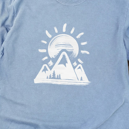 Summit Sunrise Painting Cotton Long Sleeve
