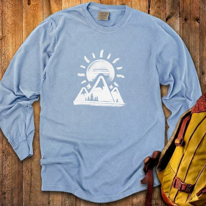 Summit Sunrise Painting Cotton Long Sleeve