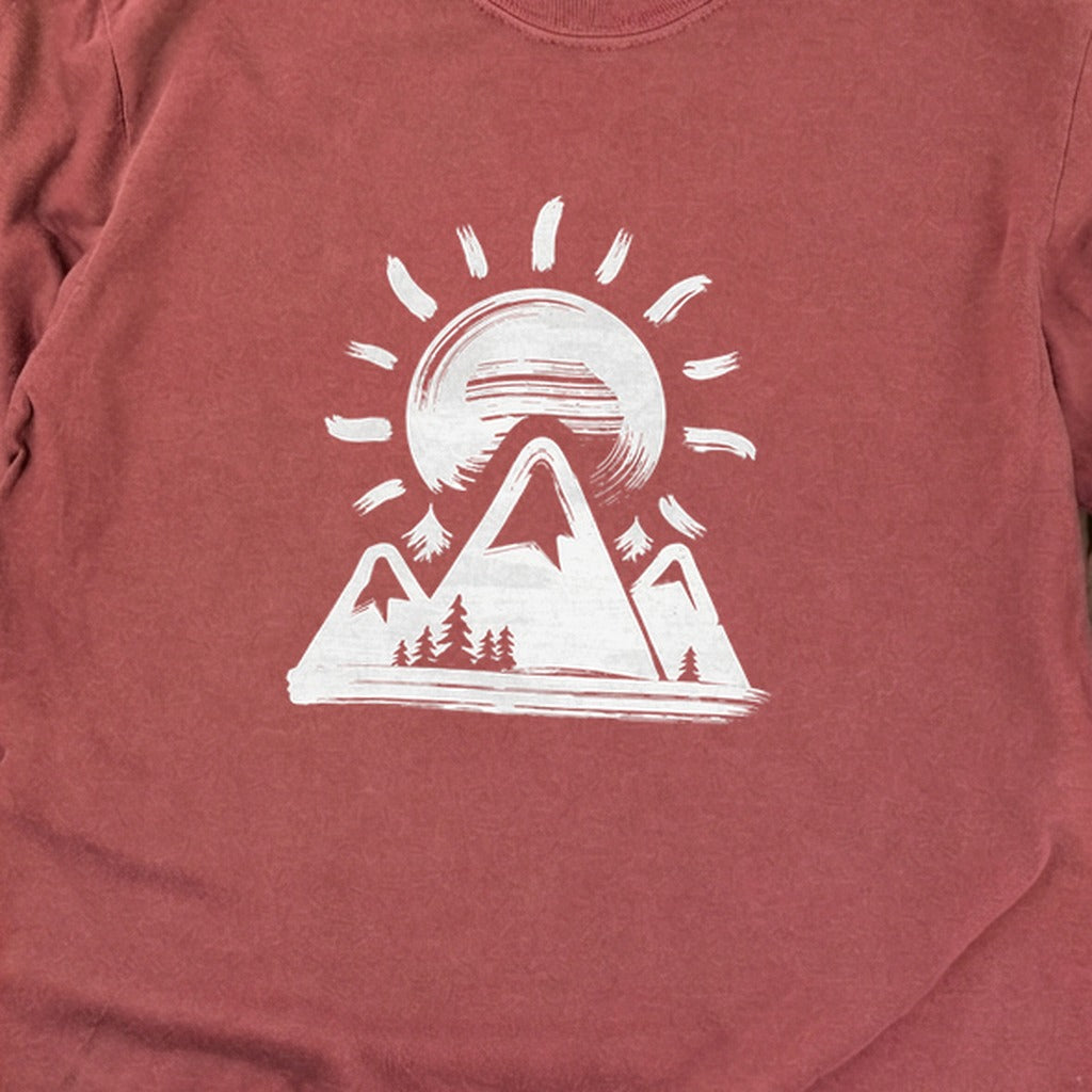 Summit Sunrise Painting Cotton Long Sleeve