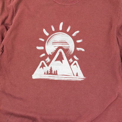 Summit Sunrise Painting Cotton Long Sleeve