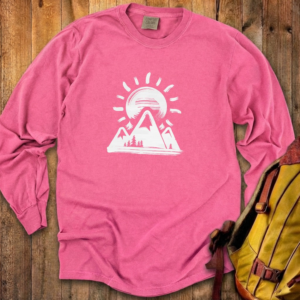 Summit Sunrise Painting Cotton Long Sleeve