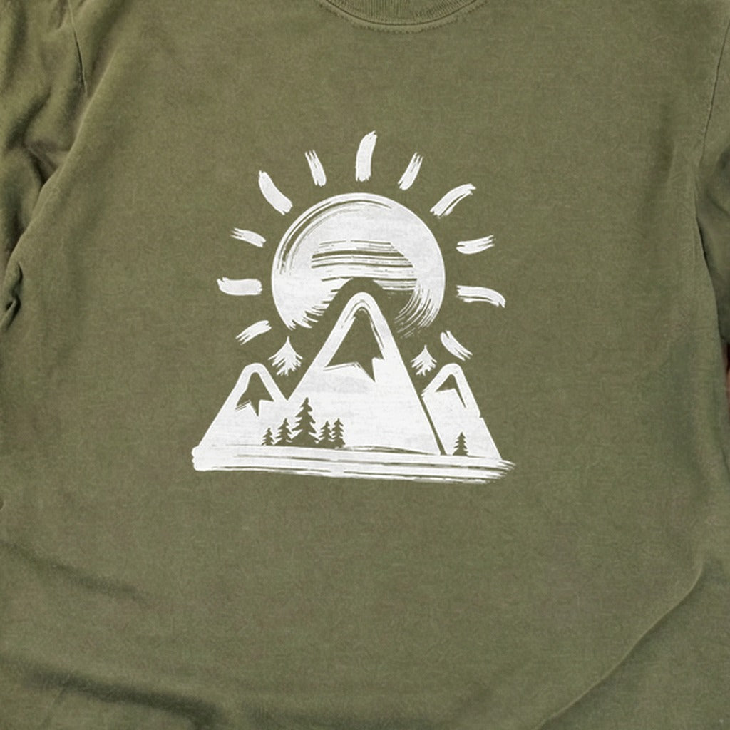 Summit Sunrise Painting Cotton Long Sleeve