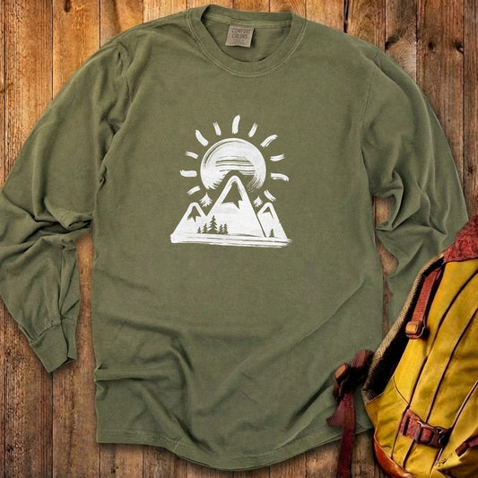Summit Sunrise Painting Cotton Long Sleeve