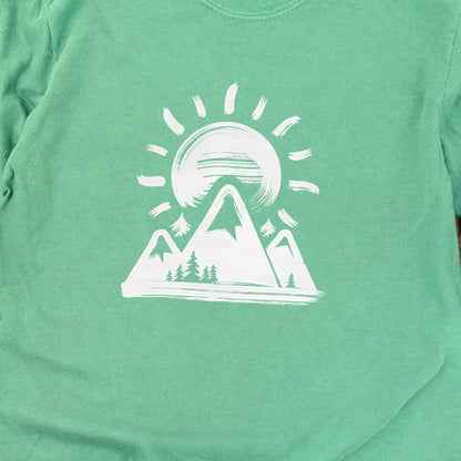 Summit Sunrise Painting Cotton Long Sleeve