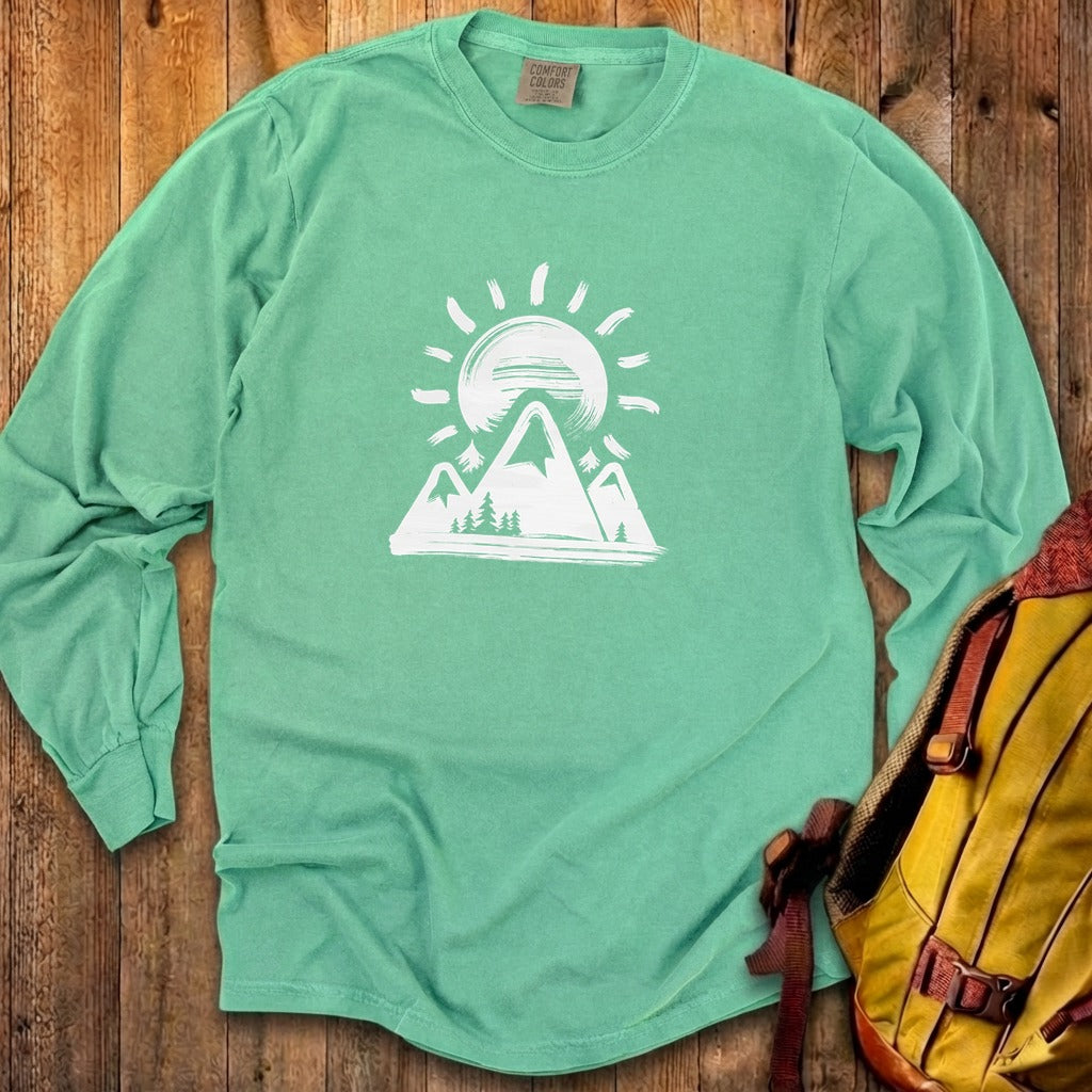 Summit Sunrise Painting Cotton Long Sleeve