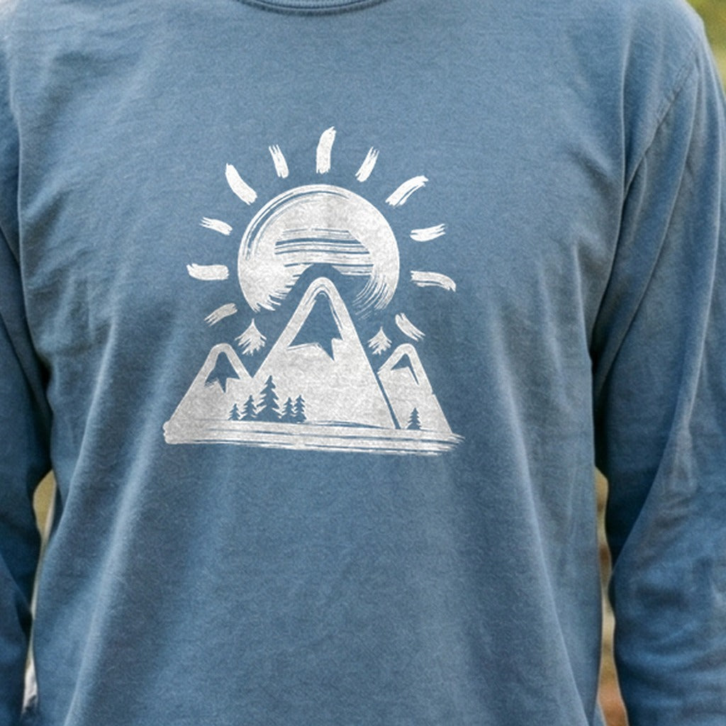 Summit Sunrise Painting Cotton Long Sleeve