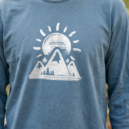 Summit Sunrise Painting Cotton Long Sleeve