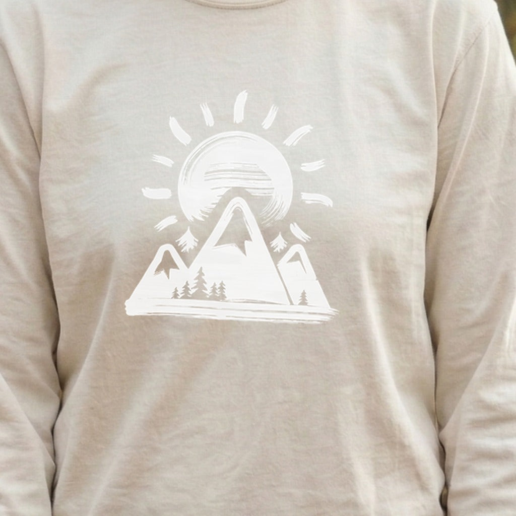 Summit Sunrise Painting Cotton Long Sleeve