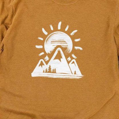 Summit Sunrise Painting Cotton Long Sleeve