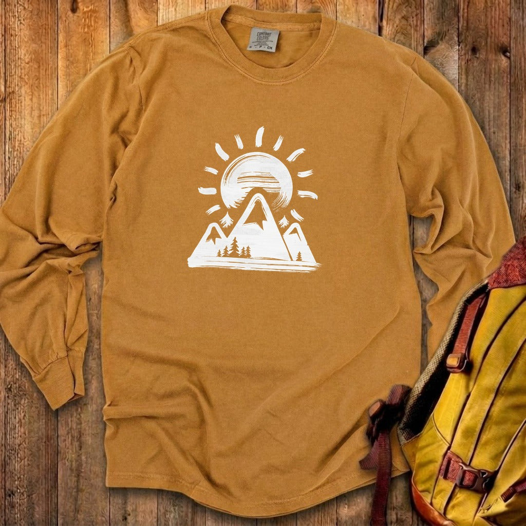 Summit Sunrise Painting Cotton Long Sleeve