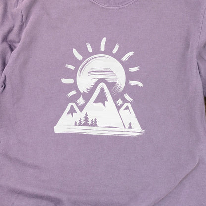 Summit Sunrise Painting Cotton Long Sleeve