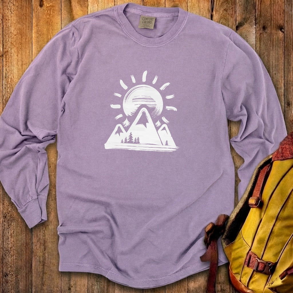 Summit Sunrise Painting Cotton Long Sleeve