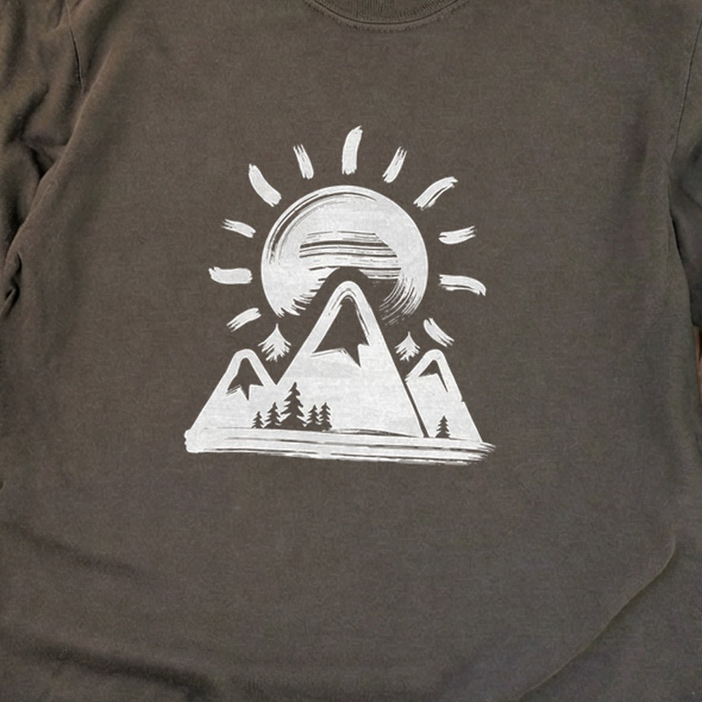 Summit Sunrise Painting Cotton Long Sleeve