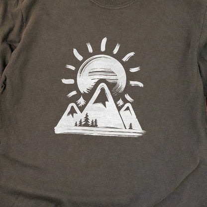 Summit Sunrise Painting Cotton Long Sleeve