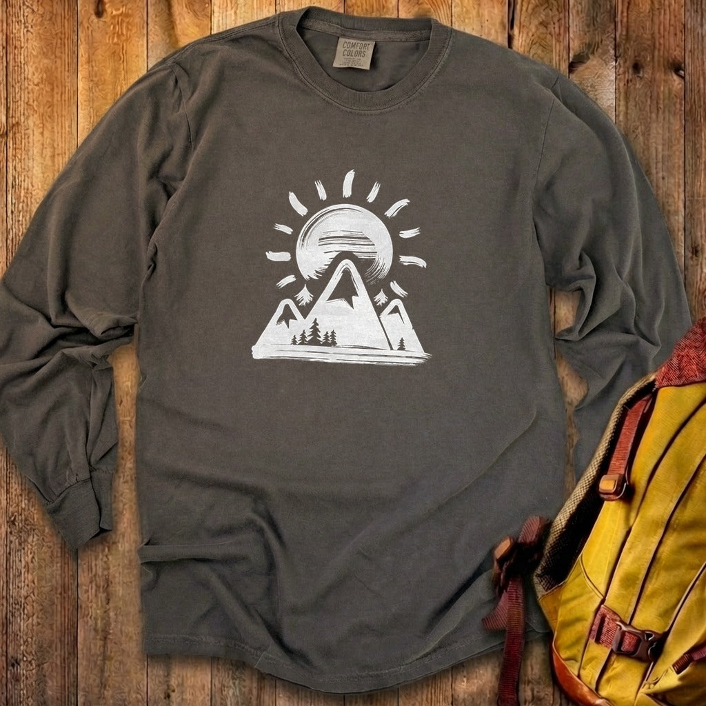 Summit Sunrise Painting Cotton Long Sleeve
