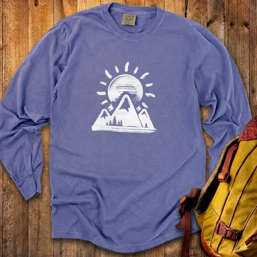 Summit Sunrise Painting Cotton Long Sleeve