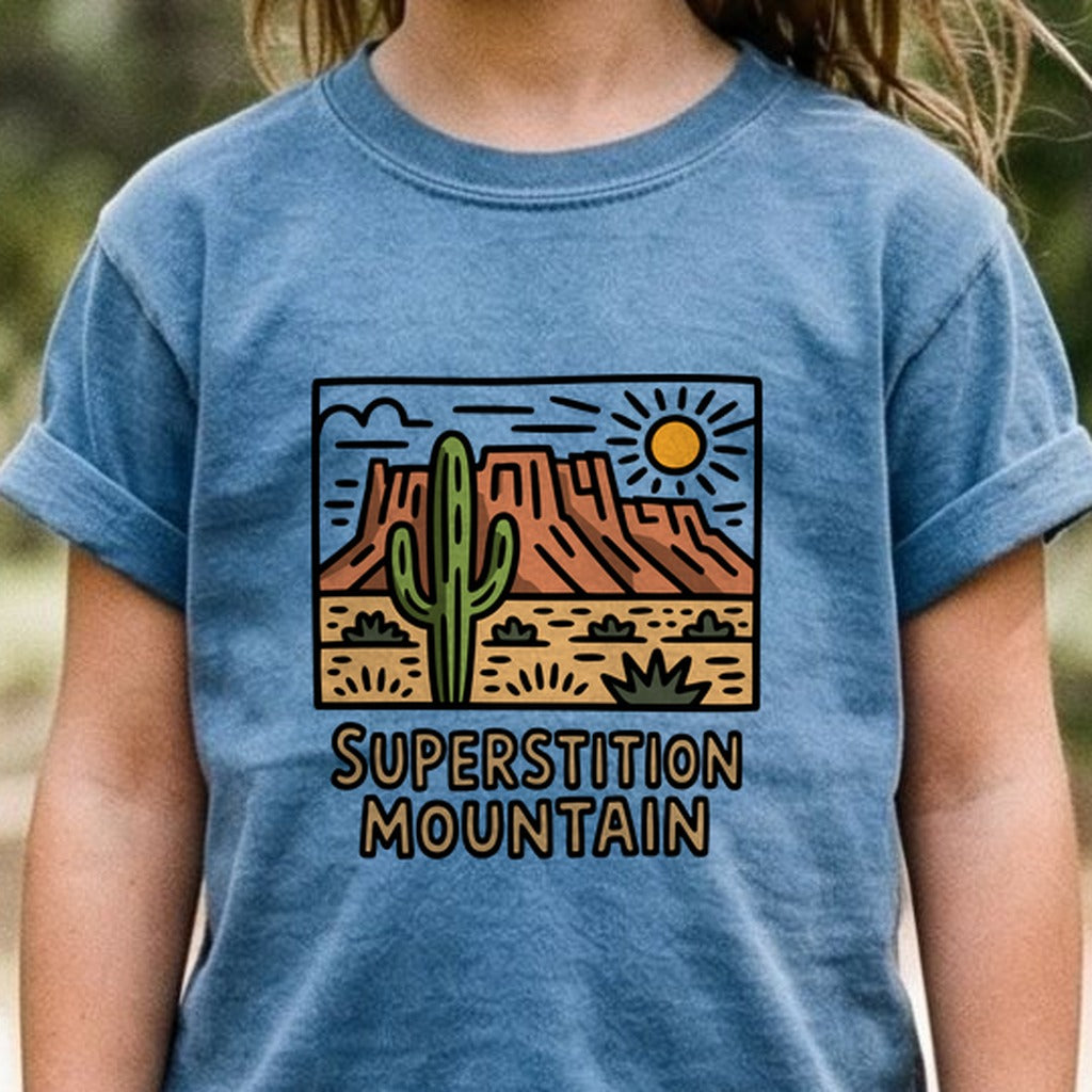 Superstition Mountain Kids Cotton T-Shirt