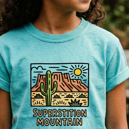 Superstition Mountain Kids Cotton T-Shirt