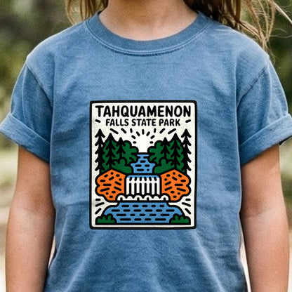 Tahquamenon Falls State Park Kids Cotton T-Shirt
