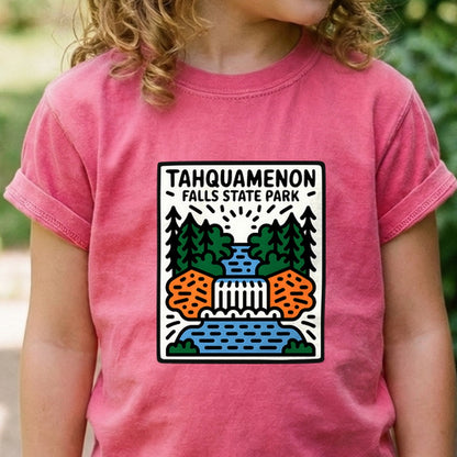 Tahquamenon Falls State Park Kids Cotton T-Shirt
