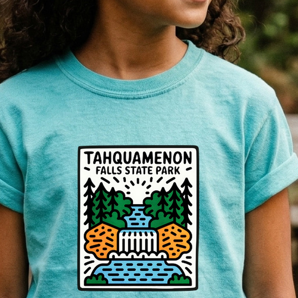 Tahquamenon Falls State Park Kids Cotton T-Shirt