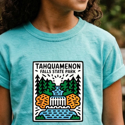 Tahquamenon Falls State Park Kids Cotton T-Shirt