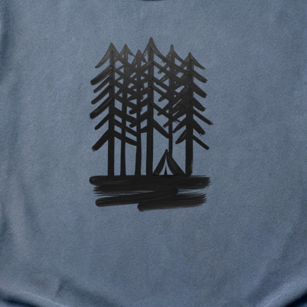 Tall Tree Painting Cotton T-Shirt