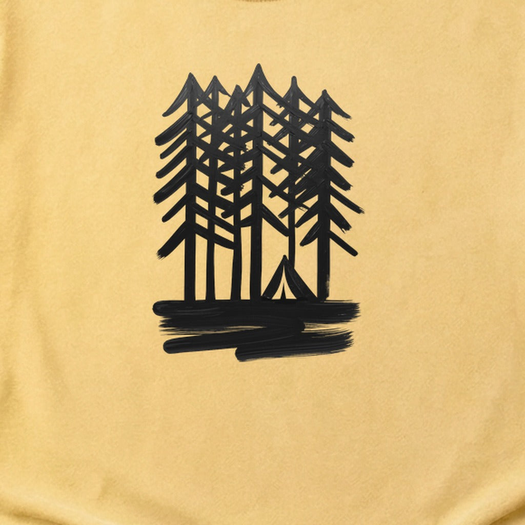 Tall Tree Painting Cotton T-Shirt
